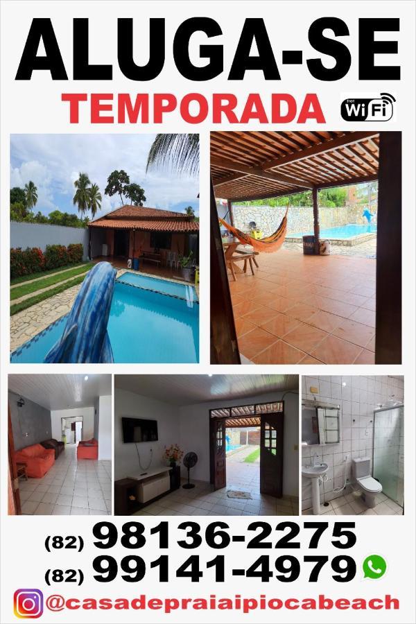 Linda Casa De Praia De Piscina Em Ipioca,Maceió-Al Exterior foto